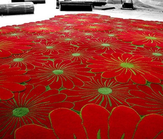 ковры из цветов